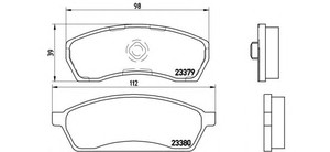 Фото Гальмівні колодки Brembo P 78 008