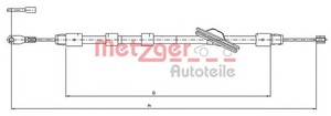 Фото Трос, паркувальна гальмівна система Metzger 10.9439