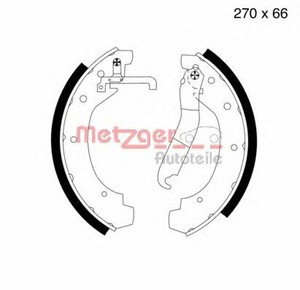 Фото Комплект гальмівних колодок Metzger MG399