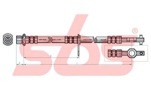 Фото Гальмівний шланг SBS 1330854586