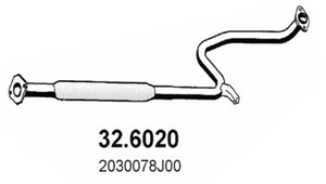 Фото Середній глушник вихлопних газів ASSO 32.6020