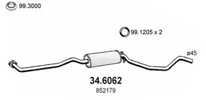 Фото Предглушитель выхлопных газов ASSO 346062