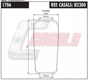 Фото Кожух пневматической рессоры CASALS B2300