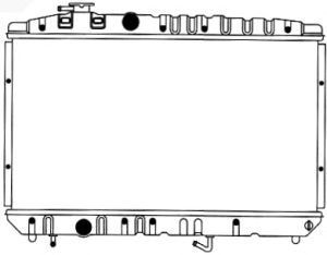 Фото Радіатор, охолодження двигуна SAKURA  Automotive 1461-0238A