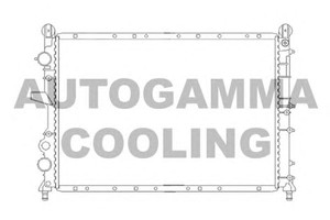 Фото Радіатор, охолодження двигуна AUTOGAMMA 100018