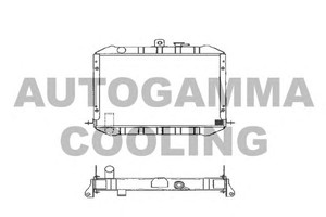 Фото Радіатор, охолодження двигуна AUTOGAMMA 101022