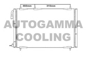 Фото Конденсатор, кондиціонер AUTOGAMMA 105589