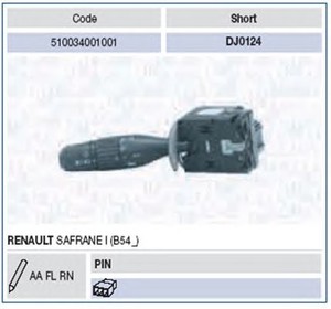 Фото Вимикач на колонці рульового управління Magneti Marelli 510034001001