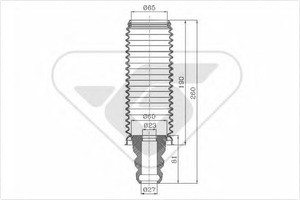 Фото Пилезахисний комплект, амортизатор HUTCHINSON KP040