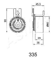 Фото Ролик натяжний ременя ГРМ ASHIKA 45-03-335