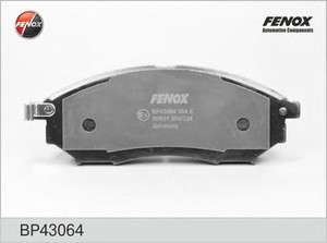 Фото Комплект гальмівних колодок, дискове гальмо FENOX BP43064