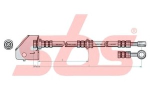 Фото Гальмівний шланг SBS 1330853476