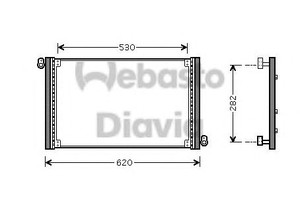 Фото Конденсатор, кондиціонер WEBASTO 82D0225489A