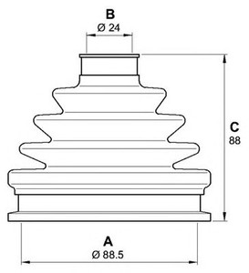 Фото Комплект пильовика, привідний вал OPEN PARTS SJK7140.00