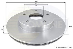 Фото Гальмівний диск COMLINE ADC2303V