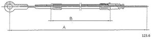 Фото Тросик газа CABOR 123.6