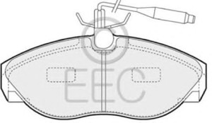 Фото Комплект гальмівних колодок, дискове гальмо EEC BRP0867