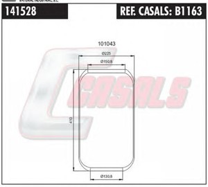 Фото Кожух пневматической рессоры CASALS B1163