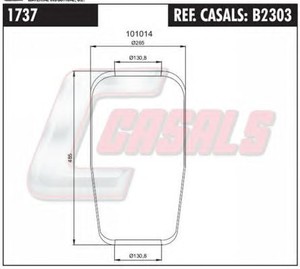 Фото Кожух пневматической рессоры CASALS B2303