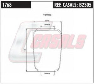 Фото Кожух пневматической рессоры CASALS B2305