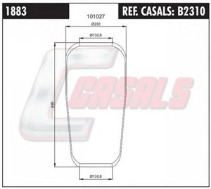 Фото Кожух пневматической рессоры CASALS B2310