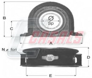 Фото Подвеска, карданный вал CASALS ST35