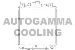 Фото Радіатор, охолодження двигуна AUTOGAMMA 102340