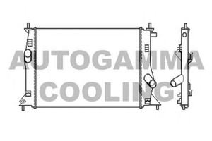 Фото Радіатор, охолодження двигуна AUTOGAMMA 104674