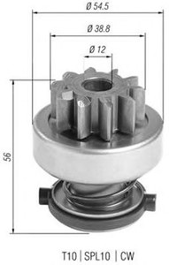 Фото Ведущая шестерня, стартер Magneti Marelli 940113020397