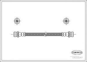 Фото Гальмівний шланг Corteco 19033047