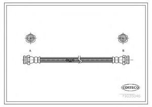 Фото Гальмівний шланг Corteco 19035046