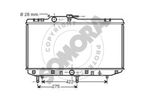 Фото Радіатор, охолодження двигуна SOMORA 310040A