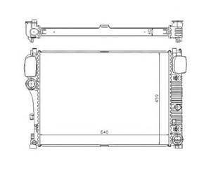 Фото Радіатор охолодження MB S-class (W221/C216) 05-13 NRF 53839