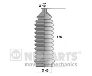 Фото Комплект пильовика, приводний вал Nipparts J2858000