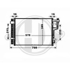 Фото Конденсатор, кондиціонер DIEDERICHS 8655300