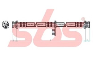 Фото Гальмівний шланг SBS 1330853049