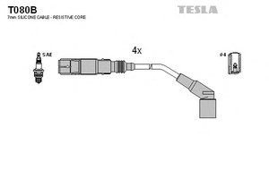 Фото Комплект дротів запалювання TESLA T080B