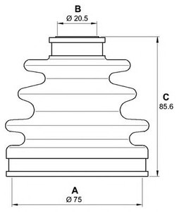 Фото Комплект пильовика, привідний вал OPEN PARTS SJK7263.00