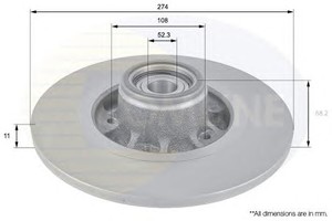 Фото Гальмівний диск COMLINE ADC3009