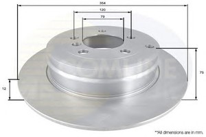 Фото Гальмівний диск COMLINE ADC1332