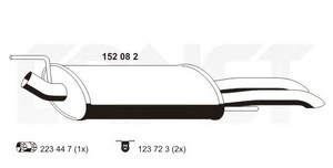 Фото Глушитель выхлопных газов конечный ERNST 152 08 2