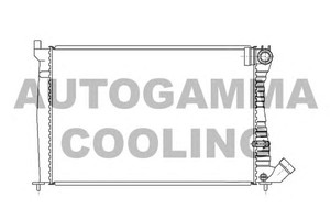 Фото Радіатор, охолодження двигуна AUTOGAMMA 100205