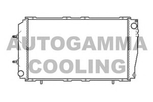 Фото Радіатор, охолодження двигуна AUTOGAMMA 104707