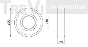 Фото Комплект подшипника ступицы колеса TREVI AUTOMOTIVE WB1752