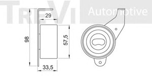 Фото Натяжний ролик, ремінь ГРМ TREVI AUTOMOTIVE TD1198