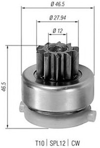 Фото Ведущая шестерня, стартер Magneti Marelli 940113020435