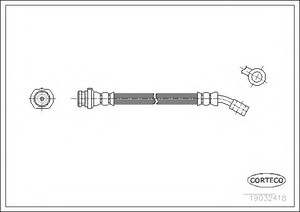 Фото Гальмівний шланг Corteco 19032418