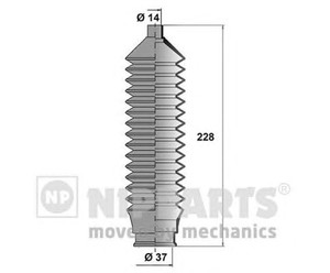 Фото Комплект пильовика, приводний вал Nipparts N2843014