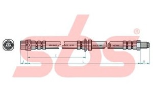 Фото Гальмівний шланг SBS 1330851526