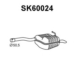 Фото Глушитель выхлопных газов конечный VENEPORTE SK60024